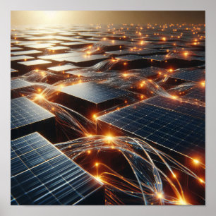 Poster Uma matriz de componentes eletrônicos
