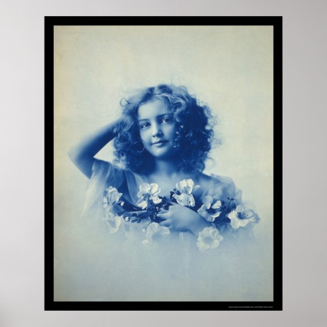 Poster Uma Menina Com Flores 1903 (Frente)