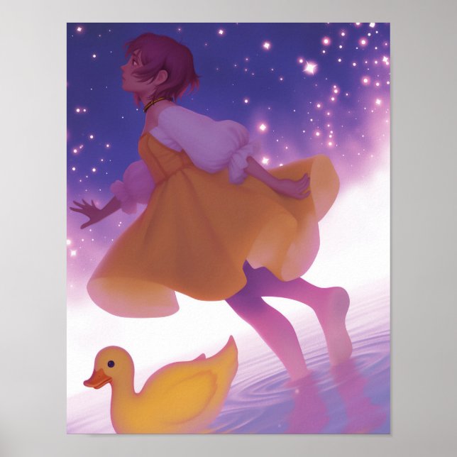 Poster Uma Menina e o Pato (Frente)