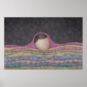 Póster Uma menina sob mil coberturas