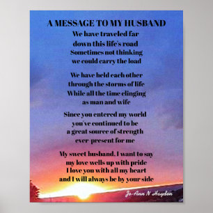 POSTER UMA MENSAGEM AO MEU MARIDO