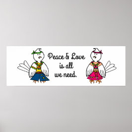 Poster Uma mensagem de "Paz e Amor"