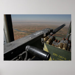 Póster Uma metralhadora de 50 calibres