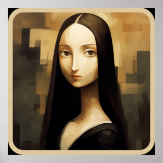 Poster Uma Mona Lisa reimaginou, um clássico, mas também