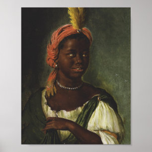 Poster Uma mulher africana - Willem van Mieris