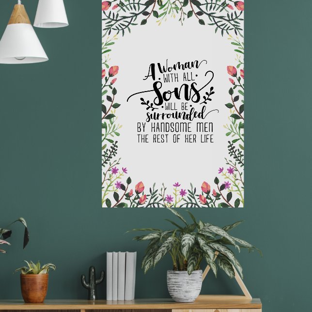 Poster Uma Mulher Com Todos Os Filhos (Sala de Estar 1)