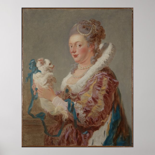 Poster Uma mulher com um cão (Frente)