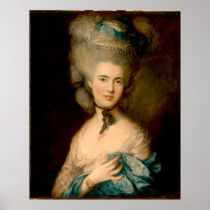 Poster Uma mulher em azul