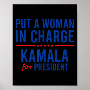 Poster Uma Mulher Responsável Pela Política Kamala Harris