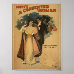 Póster Uma mulher satisfeita