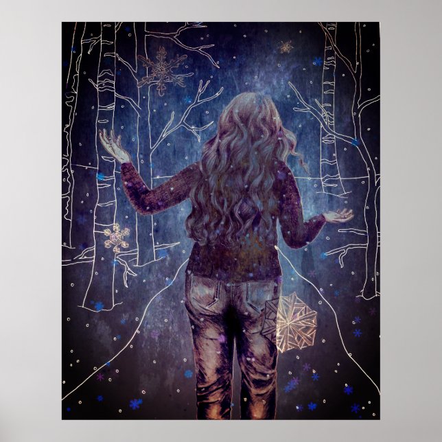 Poster Uma Noite Neve (Frente)