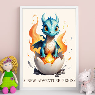 Poster Uma Nova Aventura Começa Bebê Dragão