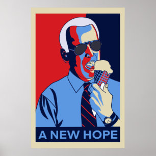 Poster Uma nova ilustração do Sorvete de Joe Biden