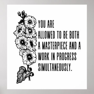 Poster Uma obra-prima e um trabalho em curso