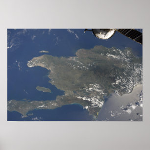 Poster Uma opinião a ilha das Caraíbas de Hispaniola