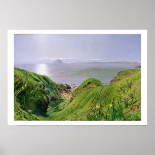 Poster Uma opinião Ailsa Craig e a ilha de Arran, 1860