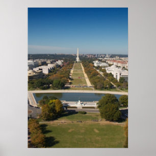 Poster Uma opinião da paisagem do Washington DC