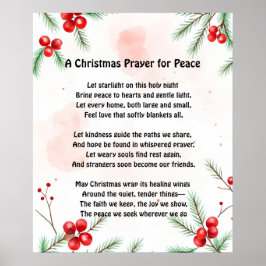 Poster Uma Oração de Natal pela Paz