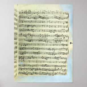 Póster Uma página de uma das duas únicas cópias