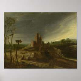 Poster Uma Paisagem com Gotas