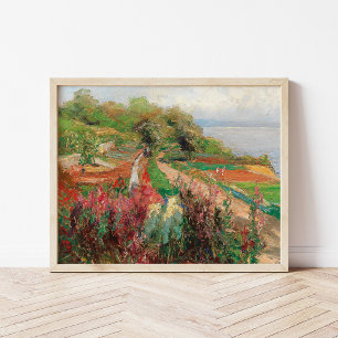 Poster Uma paisagem costeira Olga Wisinger-Florian