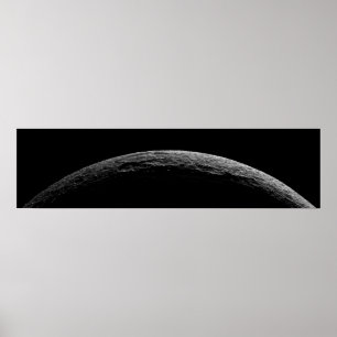 Poster Uma paisagem irreal da lua de Saturn