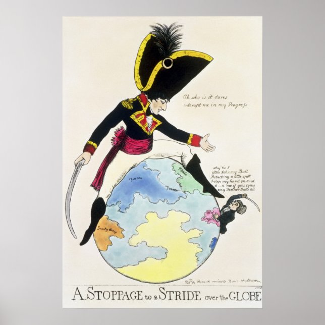 Poster Uma Parada para uma Carona sobre o Globo, 1803 (Frente)