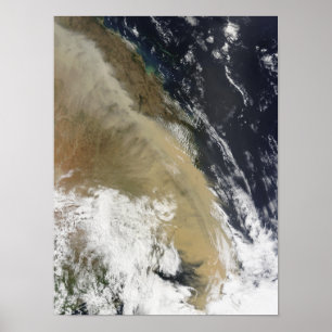 Póster Uma parede de poeira esticada do norte Queensla