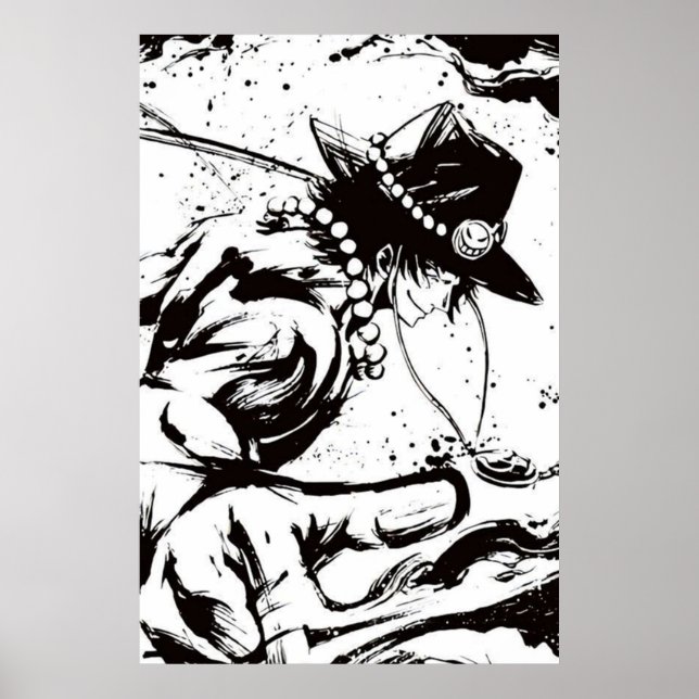 Poster Uma Peça Ace (Frente)