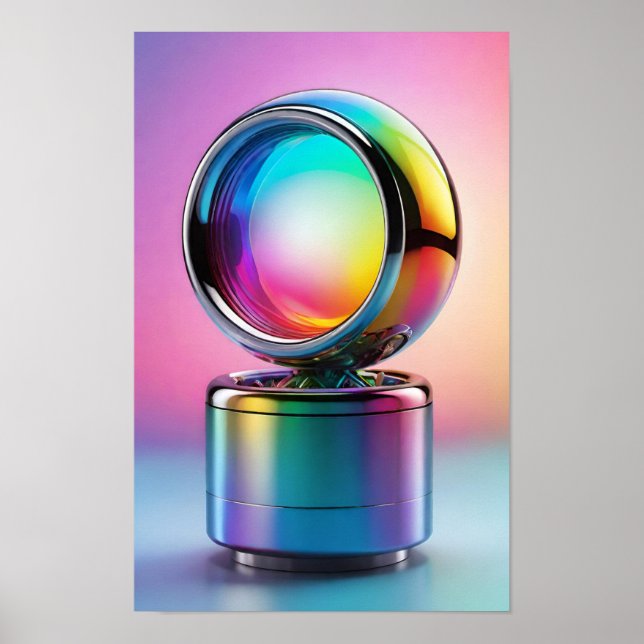 Poster Uma peça de luz e cor mesmerizada (Frente)