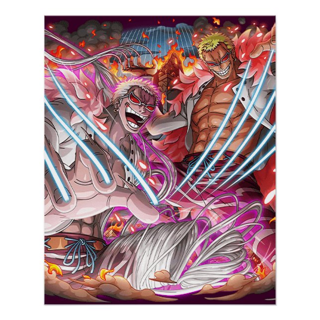 Póster Uma peça Doflamingo (Frente)