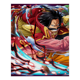 Póster Uma peça Gol D Roger