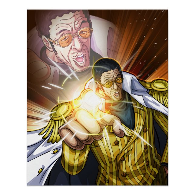 Póster Uma peça Kizaru (Frente)