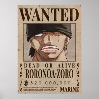 Poster Uma peça que Zoro queria