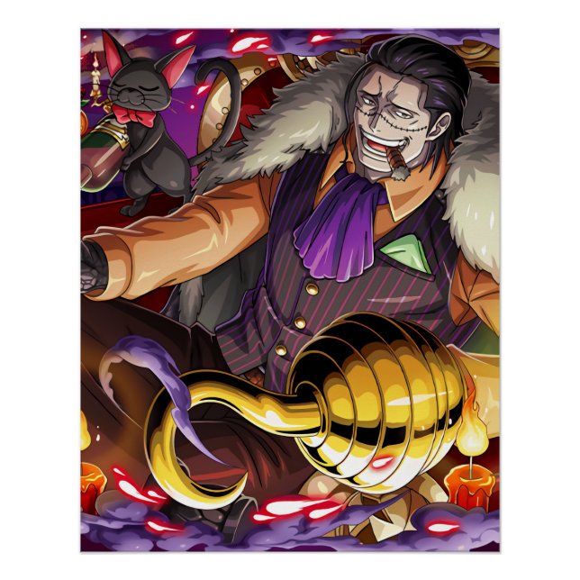 Póster Uma peça Sir Crocodile (Frente)