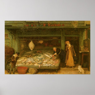 Poster Uma Peixaria por Frederick Walker