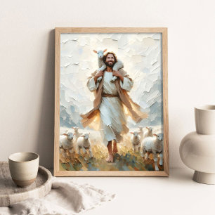 Poster Uma Pequena Família, Arte Cristã Digital, Jesus Re