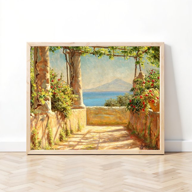 Poster Uma pergola em Capri, Emil Wennerwald (Criador carregado)