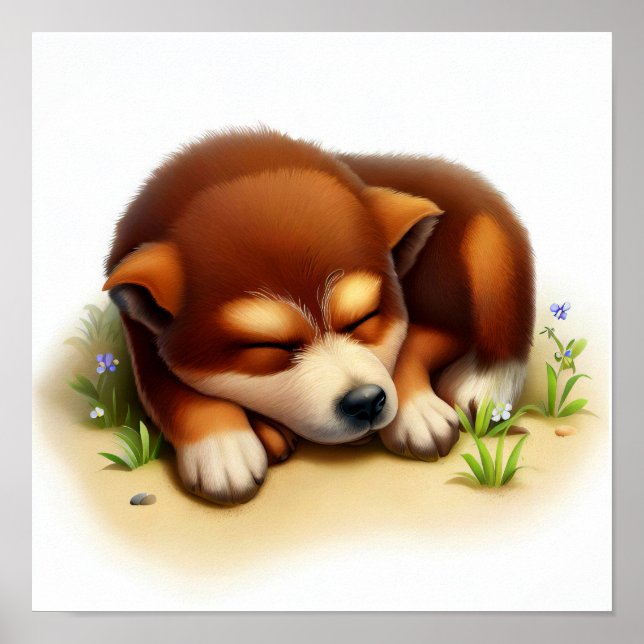 Poster Uma pintura em 3D de um boi australiano (Frente)