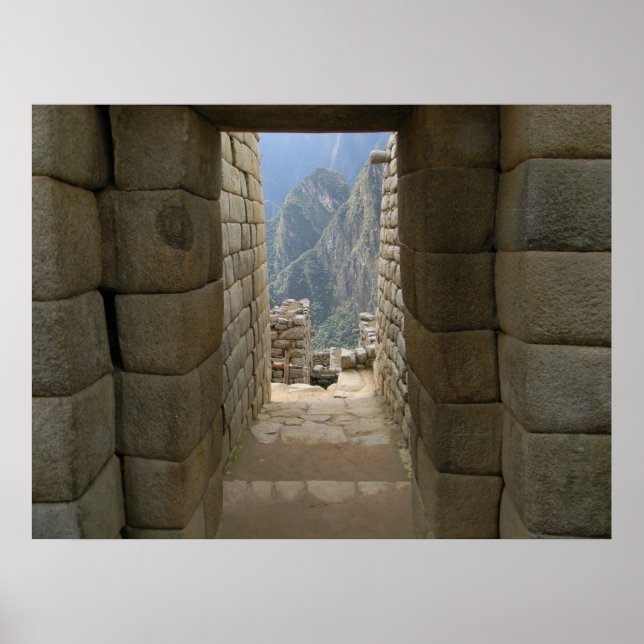 Póster Uma Porta De Machu Picchu (Frente)