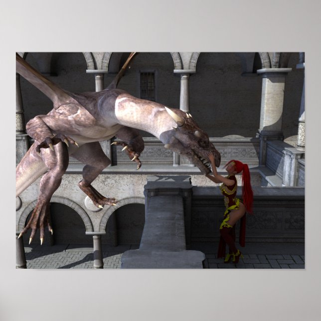 Poster Uma Princesa e seu Dragão (Frente)