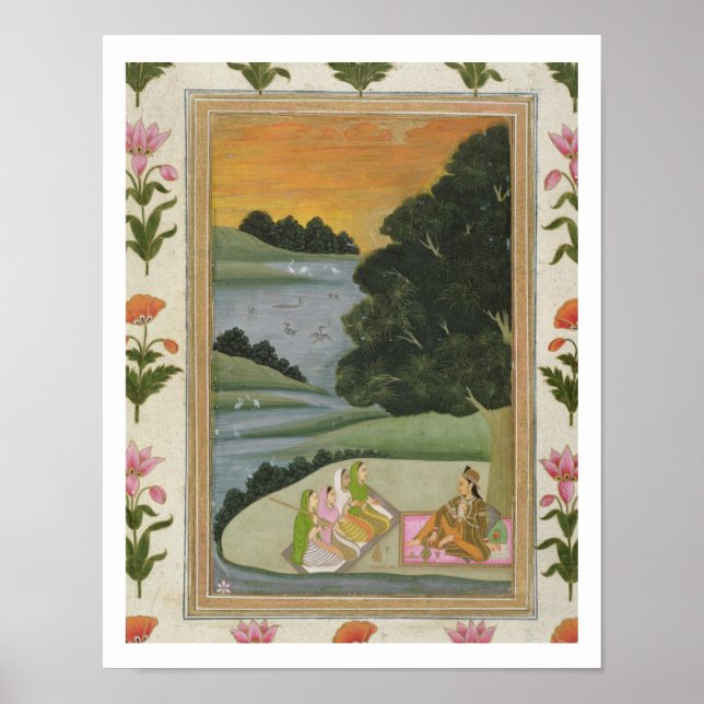 Poster Uma princesa ouvindo músicas femininas por um rive (Frente)