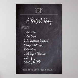 Poster Uma receita do dia perfeito