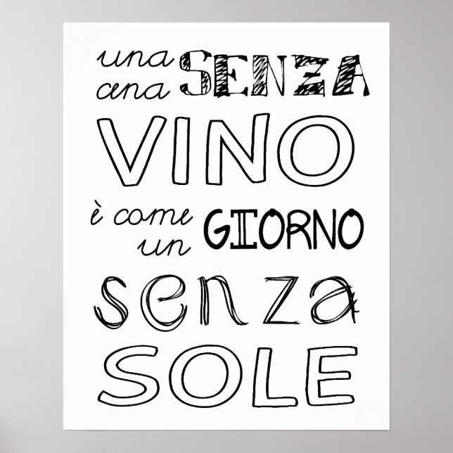 Póster Uma Refeição Sem Vinho... (Frente)