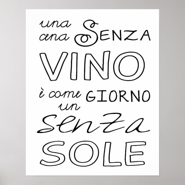 Póster Uma Refeição Sem Vinho... (Frente)
