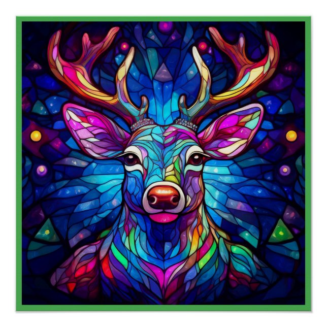 Póster Uma Reindeer De Cristal De Vidro (Frente)