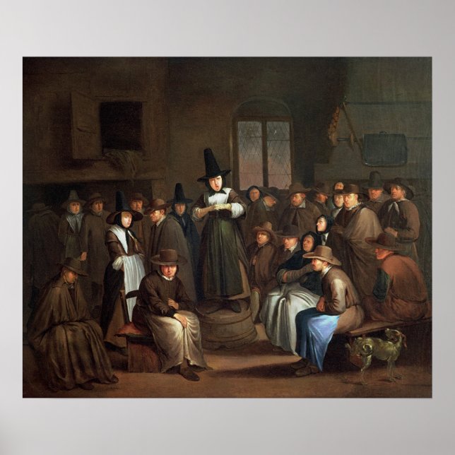 Póster Uma Reunião de Quakers (Frente)