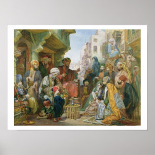 Póster Uma rua no Cairo (w/c no papel)