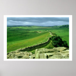 Póster Uma seção da parede de Hadrian, ANÚNCIO do séc