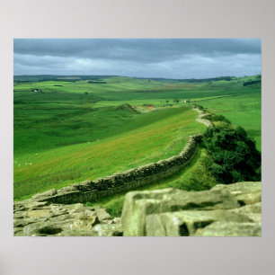 Póster Uma seção da parede de Hadrian, ANÚNCIO do séc